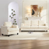 BALUS Living Room Furniture Sets, Modern Chenille Couch and Loveseat Sets, Oversized Sectional Couch Sets with Deep Seat