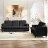 BALUS Living Room Furniture Sets, Modern Chenille Couch and Loveseat Sets, Oversized Sectional Couch Sets with Deep Seat