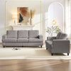 BALUS Living Room Furniture Sets, Modern Chenille Couch and Loveseat Sets, Oversized Sectional Couch Sets with Deep Seat