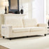 BALUS Modern Loveseat Sofa, Corduroy Couch with Built-in USB Ports & Side Pockets, Space-Saving Design for Small Living Rooms
