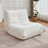 BALUS Modern Sectional Sofa Togo Sofa Lazy Sofa Foam Couch Floor Sofa Bean Bag Chair for Bedroom, Living Room, Beige