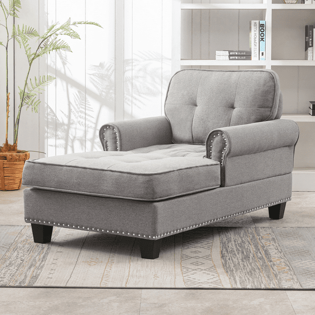 Cecer Modern Sleeper Chair, Durable & Cozy Linen Sofa Bed, Chaise Lounge for Small Space, Living Room