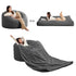 BALUS Convertible 2-in-1 Bean Bag Chair & Bed with Removable Velvet Covers, Memory Foam Giant Bean Bag for Apartment
