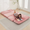 BALUS Multi-Functional Foldable Floor Cushion with Velvet Cover & High-Resilience Foam – Converts to Sofa, Chaise, Mattress, or Gaming Mat