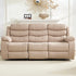 BALUS Recliner Sofa Sets with Storage & Cup Holders - Ergonomic Suede Reclining Couch, Metal Frame, Space-Saving Design,