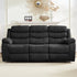 BALUS Recliner Sofa Sets with Storage & Cup Holders - Ergonomic Suede Reclining Couch, Metal Frame, Space-Saving Design,