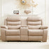 BALUS Recliner Sofa Sets with Storage & Cup Holders - Ergonomic Suede Reclining Couch, Metal Frame, Space-Saving Design,