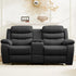 BALUS Recliner Sofa Sets with Storage & Cup Holders - Ergonomic Suede Reclining Couch, Metal Frame, Space-Saving Design,