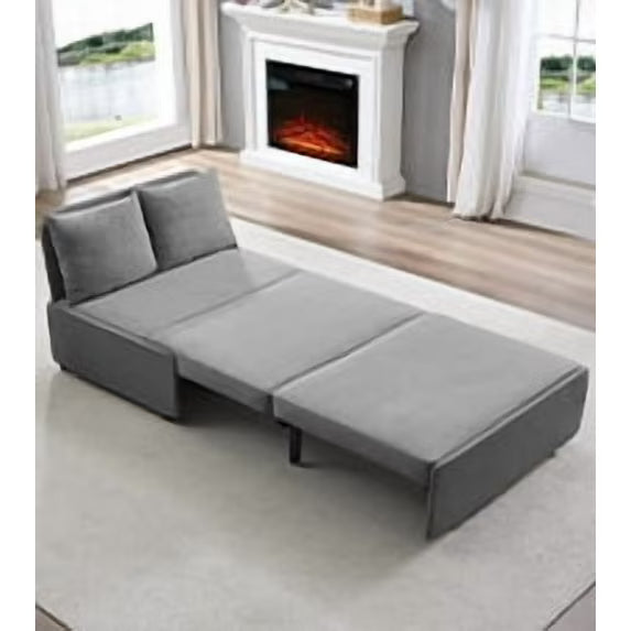 BALUS Queen Size Convertible Sofa Bed, Apartment Sleeper Love Seat for Bed Room/Living Room,hide a bed sleeper sofa, Linen