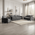 CECER 2 Pieces Living Room Sofa Set, Linen Fabric Sectional Sofas and Couches Set for Living Room, Including 3-Seater Sofa and Armchair,