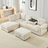CECER Convertible Sectional Sofa with Storage Ottoman, L/U Shaped Couch with Chaise and Cup Holder, Couches and Sofas Sectional for Living Room -