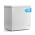 DISHUP 3.5 Cu.Ft Chest Freezer, Small Deep Freezer with Removable Basket, Adjustable Temperature, for Home/Office/Garage/Bar