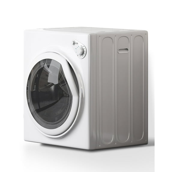 DISHUP 2.6 Cu.Ft Portable Clothes Dryer, 10 lbs Compact Dryer with Stainless Steel Tub, Electric Dryer for RV, Home, Apartment, White