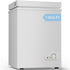 DISHUP 3.5 Cu.Ft Chest Freezer, Small Deep Freezer with Removable Basket, Adjustable Temperature, for Home/Office/Garage/Bar