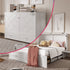 MUZZ Queen Size Murphy Bed, Guest Room Cabinet Bed with USB & Charging Station and Large Drawer for Apartment