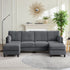 MUZZ U Shaped Sectional Sofa, Couches and Sofas with Double Chaise, Sectionals for Living Room