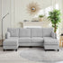 CECER U Shaped Sectional Sofa, 6-Seats Modular Sofa with Chaises, Corduroy Sofa for Living Room