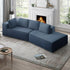 Cecer Convertible Sectional Sofa, Curved Modern Sofas for Living Room