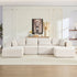 Mjkone 135'' Modular L/U-Shaped Sectional Sofa,Oversized Cloud Floor Sofa Set for Living Room,No Assembly Couches and Sofas,