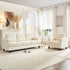 Mjkone 2-Piece Living Room Furniture Sets, Chenille Couch and Loveseat Set, Modern Sectional Sofa Sets for Living Room, Apartment, 3-Seater + Loveseat,