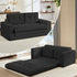 Mjkone 2 in 1 Convertible Sofa Bed,Loveseat Sleeper Sofa bed,Folding Floor Couch for Small Speace,