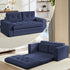 Mjkone 2 in 1 Convertible Sofa Bed,Loveseat Sleeper Sofa bed,Folding Floor Couch for Small Speace,