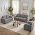 Mjkone 2-Piece Living Room Furniture Sets, Chenille Couch and Loveseat Set, Modern Sectional Sofa Sets for Living Room, Apartment,