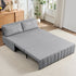 Mjkone 62’’ Leathaire Pull Out Sofa Bed, Loveseat Convertible Sleeper Sofa for Small Living Room/Apartment,