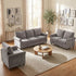 Mjkone Chenille Sectional Sofa Sets,3 Pieces Living Room Furniture Sets,Couch Sets for Living Room,3-Seater + Loveseat + Armchair