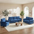 Mjkone Chenille Sectional Sofa Sets, 2-Piece Living Room Furniture Sets,Couch and Loveseat Sofa Set for Living Room,3-Seater + Loveseat,