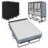 Mjkone Full Size Folding Bed with Mattress,Rollaway Bed for Adults,Foldable Rollaway Bed with Wheels for Bedroom/Guest Room