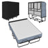 Mjkone Full Size Folding Bed with Mattress,Rollaway Bed for Adults,Foldable Rollaway Bed with Wheels for Bedroom/Guest Room
