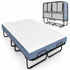 Mjkone Full Size Folding Bed with Mattress,Rollaway Bed for Adults,Foldable Rollaway Bed with Wheels for Bedroom/Guest Room