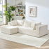 Mjkone Modular Sectional Sofa with Chaise,Corduroy L-Shaped Cloud Couch,Oversized Sleeper Couches for Living Room,