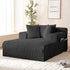 Mjkone Oversized Chaise Lounge Chair Indoor,Corduroy Upholstered Cloud Sleeper Sofa,Deep Seat Sofa for Living Room/Bedroom,