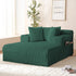 Mjkone Oversized Chaise Lounge Chair Indoor,Corduroy Upholstered Cloud Sleeper Sofa,Deep Seat Sofa for Living Room/Bedroom,