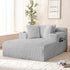 Mjkone Oversized Chaise Lounge Chair Indoor,Corduroy Upholstered Cloud Sleeper Sofa,Deep Seat Sofa for Living Room/Bedroom,