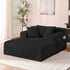 Mjkone Oversized Chaise Lounge Chair Indoor,Corduroy Upholstered Cloud Sleeper Sofa,Deep Seat Sofa for Living Room/Bedroom,