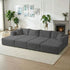 Mjkone 117" Modular Sectional Sofa,Oversized L Shaped Cloud Sectional Couch,Corduroy 4 Seater Couches and Sofas for Living Room,