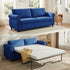 Mjkone Queen Size Convertible Pull Out Sleeper Sofa Bed with Mattress for Living Room, Apartment or Office