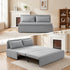 Mjkone Convertible Sofa Bed Twin Size,Linen Pull Out Sofa Bed with Cushions&Throw Pillows,Revesible Sleeper Couch for Apartment/Small Spaces