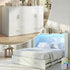 Mjkone Queen Size Murphy Bed with LED Light,Murphy Cabinet Bed with Folding Mattress,Convertible Cabinet Bed for Small Space