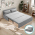Mjkone 3-in-1 Convertible Sleeper Sofa Bed, 63"Pull Out Bed for Apartment/Small Space, Upholstered Futon Sofa Bed