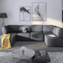 Mjkone Sectional Couch/Futon Sofa Bed, Variable Modular Oversized Couch, U/L Shaped Couch and Queen Sleeper Sofa, Convertible Sofa Set for Living Room, Furniture for Living Room