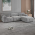 CECER 103"Modular Sectional Sofa,4-Seater Sofa for Living Room,Velvet L Shaped Couch with Pull-Point Design