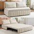 Puremind Pull Out Sofa Bed, Convertible Queen Sleeper Sofa with Mattress, Loveseat Pull Out Couch Bed with 2 Cushions for Small Place/Apartment/Office,