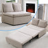 Puremind Pull Out Sofa Bed, Convertible Queen Sleeper Sofa with Mattress, Loveseat Pull Out Couch Bed with 2 Cushions for Small Place/Apartment/Office,