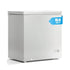 TABU 3.5 Cu ft Chest Freezer,Deep Freezer with Top Open Door and Removable Storage Basket, (Black)