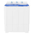 TABU Portable Washing Machine,17.6lbs Compact Twin Tub Washer & Dryer with Drain Pump,Blue