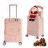 TABU 20" Ride on Luggage with Seat for Kids, Kids Luggage with Wheels & TSA Lock for Travel,Pink
